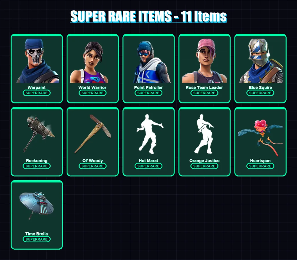 [PC/XBOX/PSN] | Warpaint | World Warrior | Point Patroller | Rose Team Leader | Blue Squire | 131 skin | 121 pickaxe | 131 emote | 123 glider | Lv17 — Fortnite account