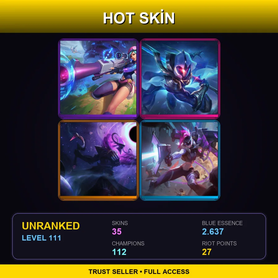 LAS | Lv111 | Unranked | 35 Skin | 112 Champ