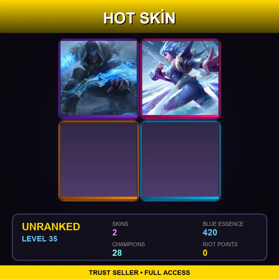 NA | Lv35 | Unranked | 2 Skin | 28 Champ
