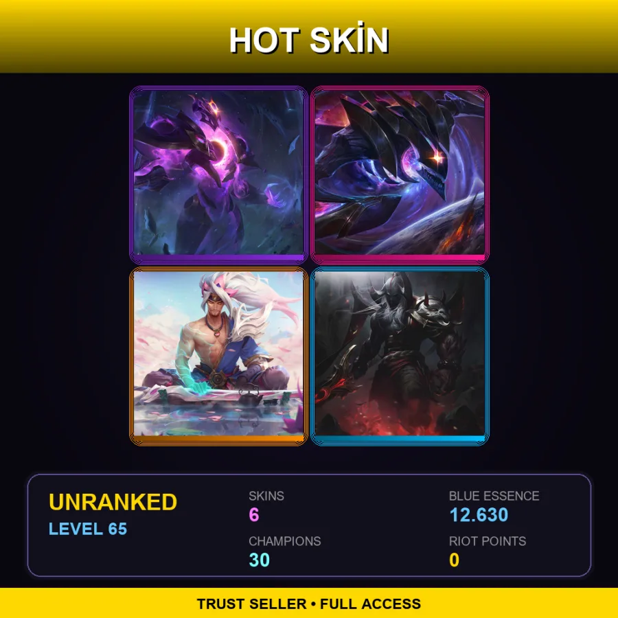 EUNE | Lv65 | Unranked | 6 Skin | 30 Champ — Spirit Blossom Yasuo