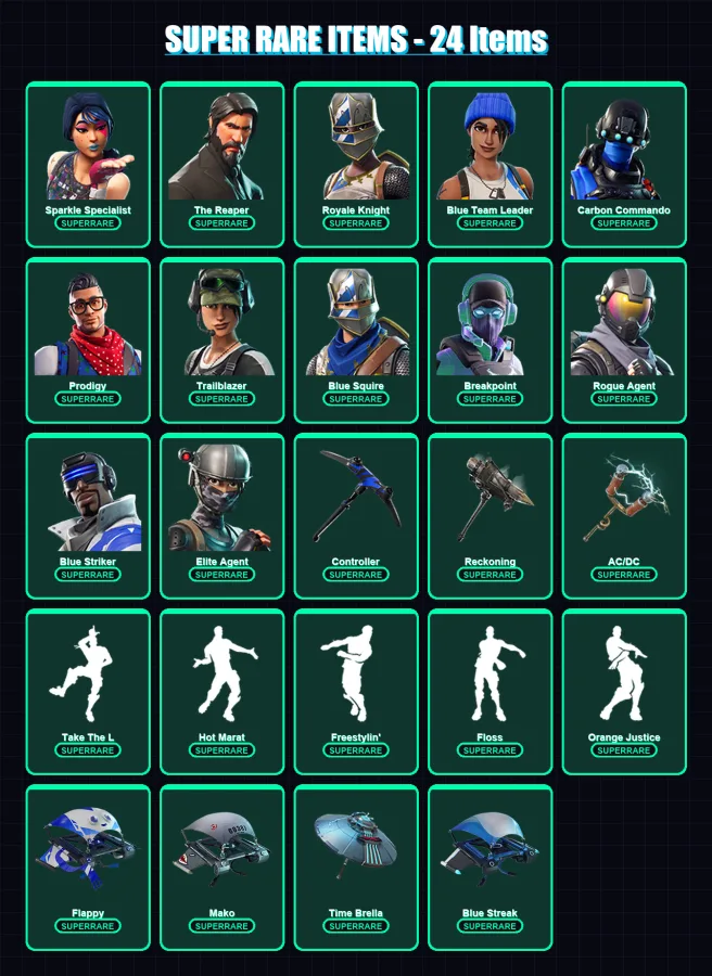 [PS4/PS5/XBOX/PC] | Sparkle Specialist | The Reaper | Royale Knight | 104 skin | Lv1137