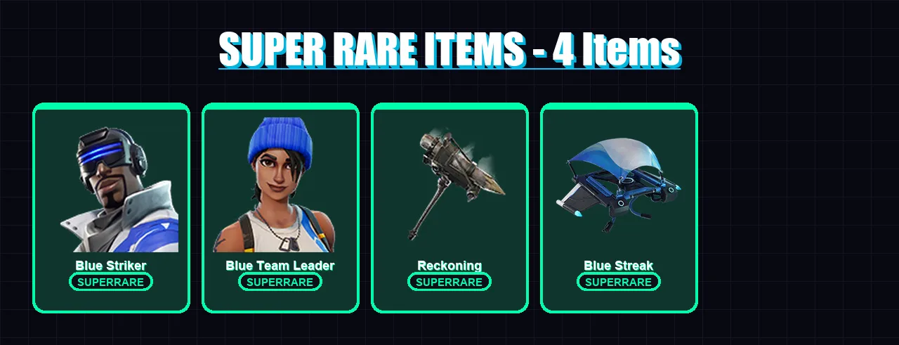 [PS4/PS5/XBOX/PC] | Blue Striker | Blue Team Leader | The Foundation | Ronin | Drift | 22 skin | 30 pickaxe | 21 emote | 29 glider | Lv432 — Fortnite account