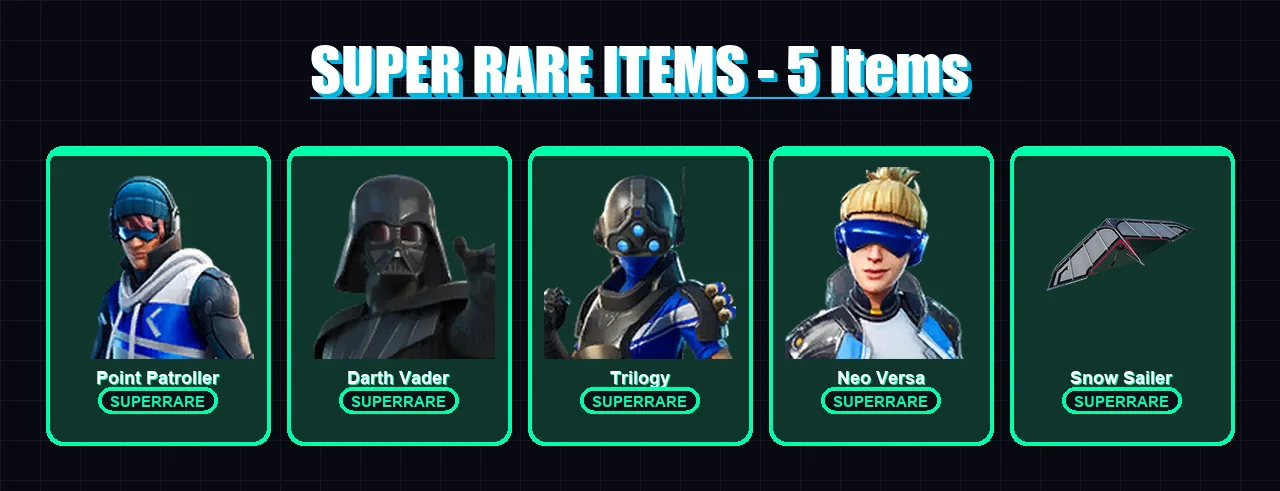 [PC/XBOX] | Point Patroller | Darth Vader | Trilogy | Neo Versa | The Ageless | 111 skin | 140 pickaxe | 109 emote | 131 glider | Lv1905 — Game account