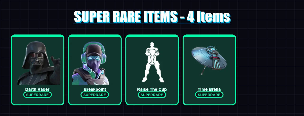 [PC/XBOX/PSN] | Darth Vader | Breakpoint | The Scientist | The Origin | Ronin | 66 skin | 82 pickaxe | 71 emote | 79 glider | Lv1343