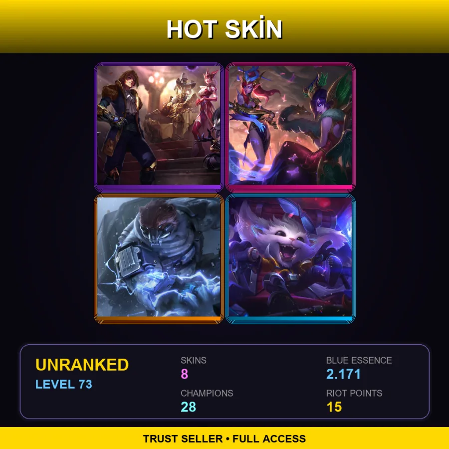 EUW | Lv73 | Unranked | 8 Skin | 28 Champ — Resistance Illaoi