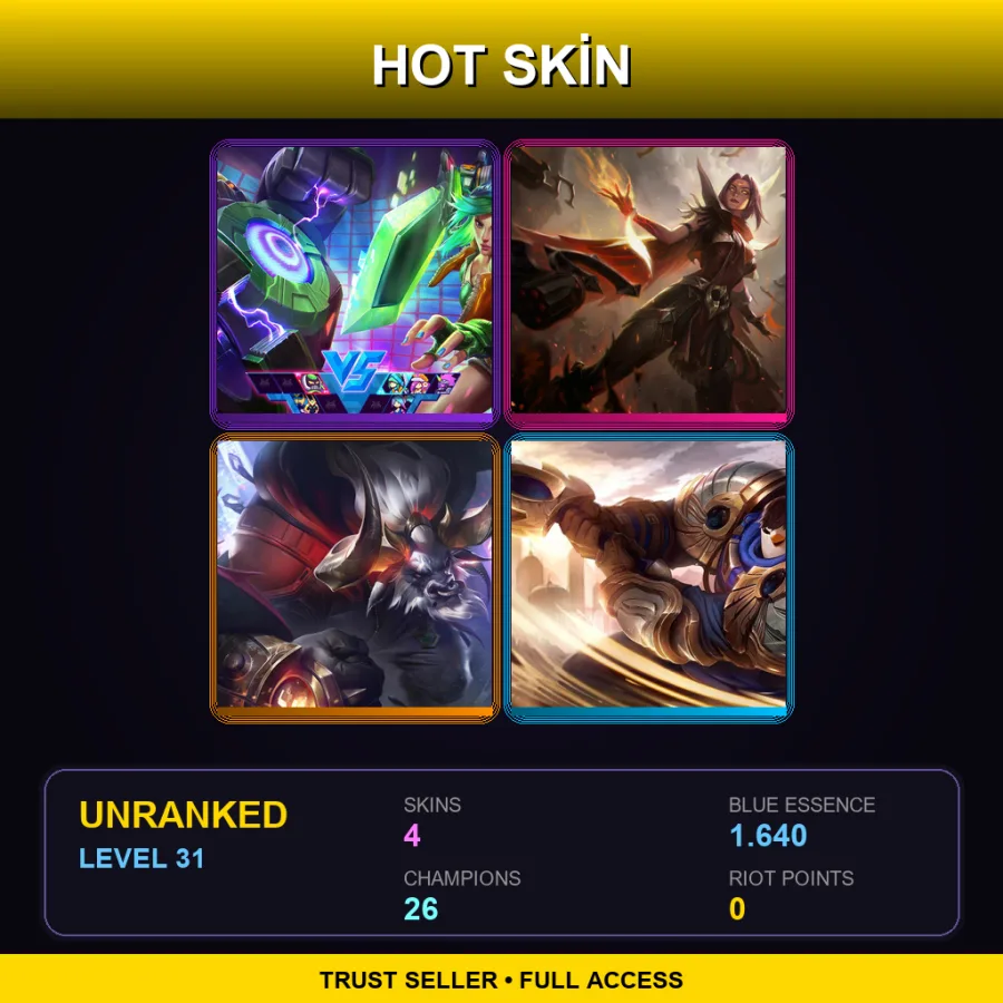 EUNE | Lv31 | Unranked | 4 Skin | 26 Champ — Lunar Beast Alistar