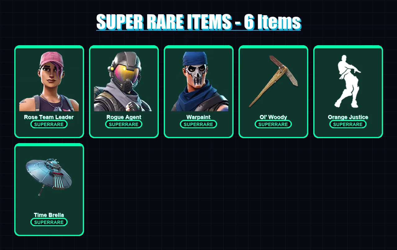 [PS4/PS5/XBOX/PC] | Rose Team Leader | Rogue Agent | Warpaint | Valor | Carbide | 28 skin | 27 pickaxe | 32 emote | 32 glider | Lv375