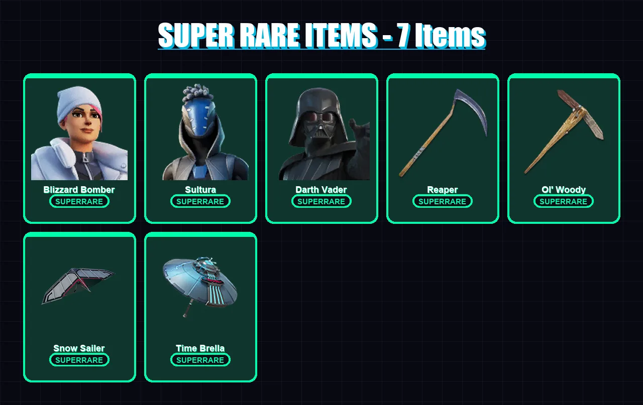 [PS4/PS5/PC] | Blizzard Bomber | Sultura | Darth Vader | Kymera | Midas | 170 skin | 213 pickaxe | 174 emote | 169 glider | Lv2529