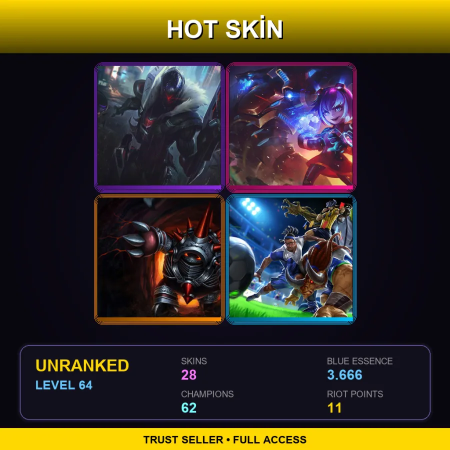 SG | Lv64 | Unranked | 28 Skin | 62 Champ — Nutcracko