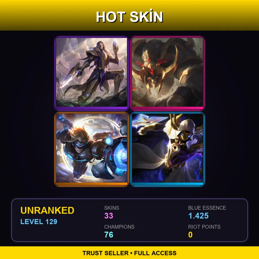 LAS | Lv129 | Unranked | 33 Skin | 76 Champ — Cosmic Reaver Kassadin