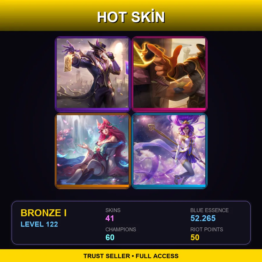 LAS | Lv122 | Bronze I | 41 Skin | 60 Champ
