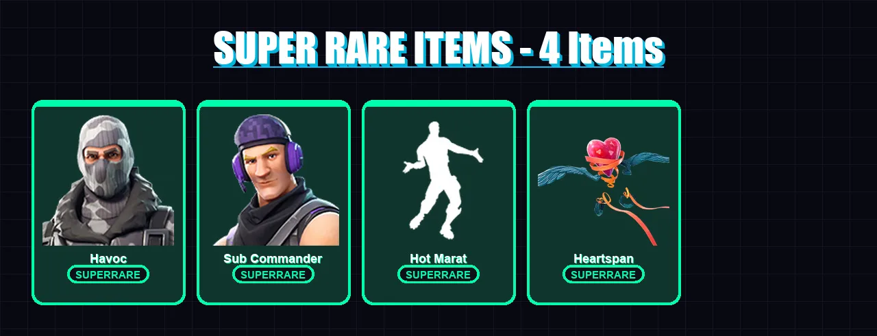 [PC/XBOX/PSN] | Havoc | Sub Commander | Zenith | Lynx | The Ice King | 20 skin | 34 pickaxe | 26 emote | 23 glider | Lv432 — Fortnite account
