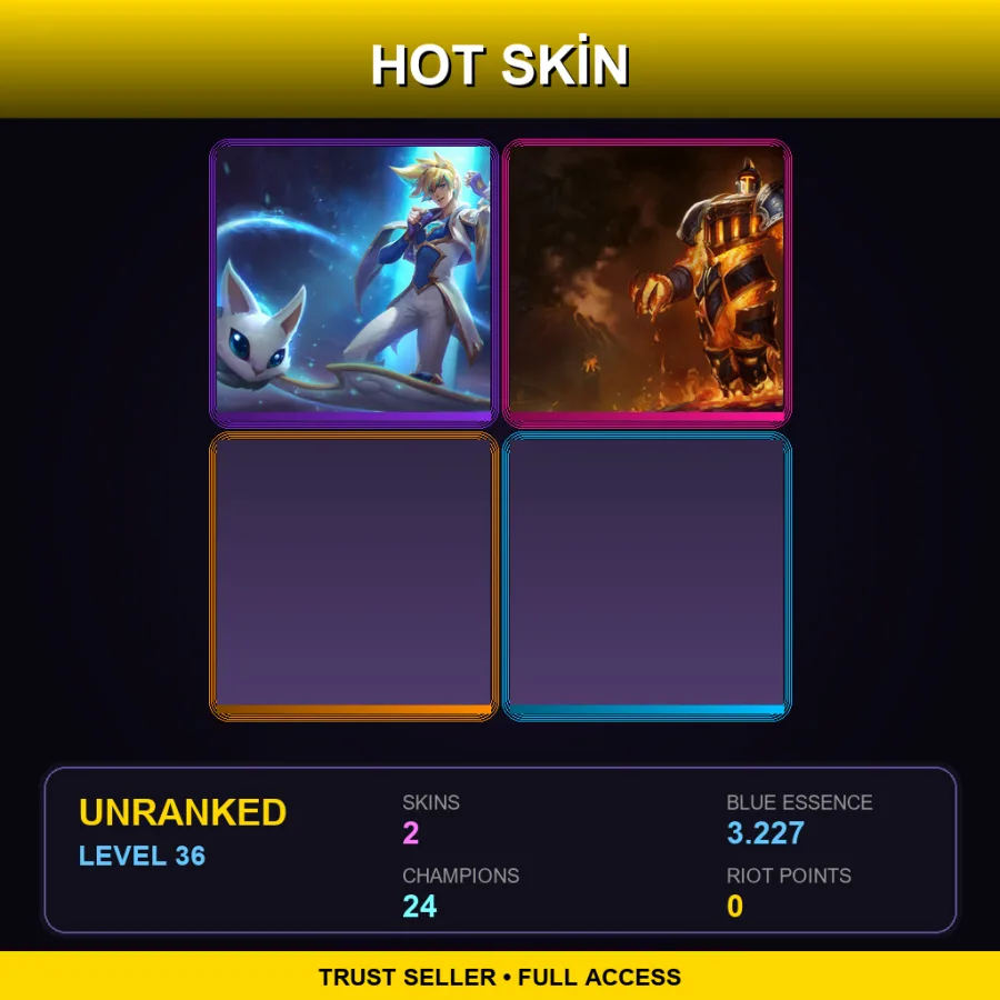 ME | Lv36 | Unranked | 2 Skin | 24 Champ — Scorched Earth Xerath