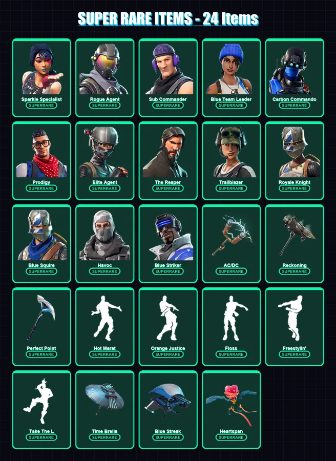 [PS4/PS5/XBOX/PC] | Sparkle Specialist | Rogue Agent | Sub Commander | 119 skin | Lv1356