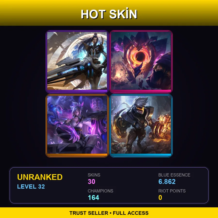 SG | Lv32 | Unranked | 30 Skin | 164 Champ — Firecracker Teemo