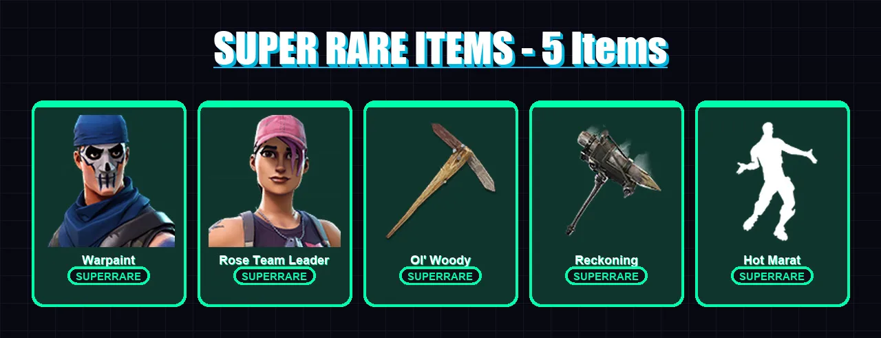 [PC/XBOX/PSN] | Warpaint | Rose Team Leader | Calamity | Drift | Ragnarok | 18 skin | 12 pickaxe | 19 emote | 16 glider | Lv148