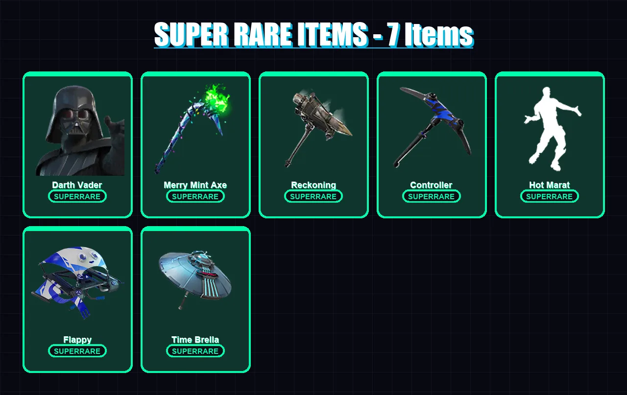 [PS4/PS5/XBOX/PC] | Darth Vader | Sentinel | Arachne | Joey | Catalyst | 154 skin | 126 pickaxe | 172 emote | 125 glider | Lv2862
