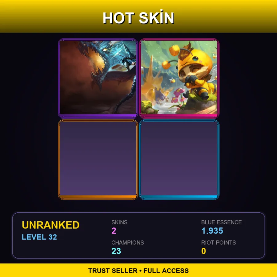 BR | Lv32 | Unranked | 2 Skin | 23 Champ