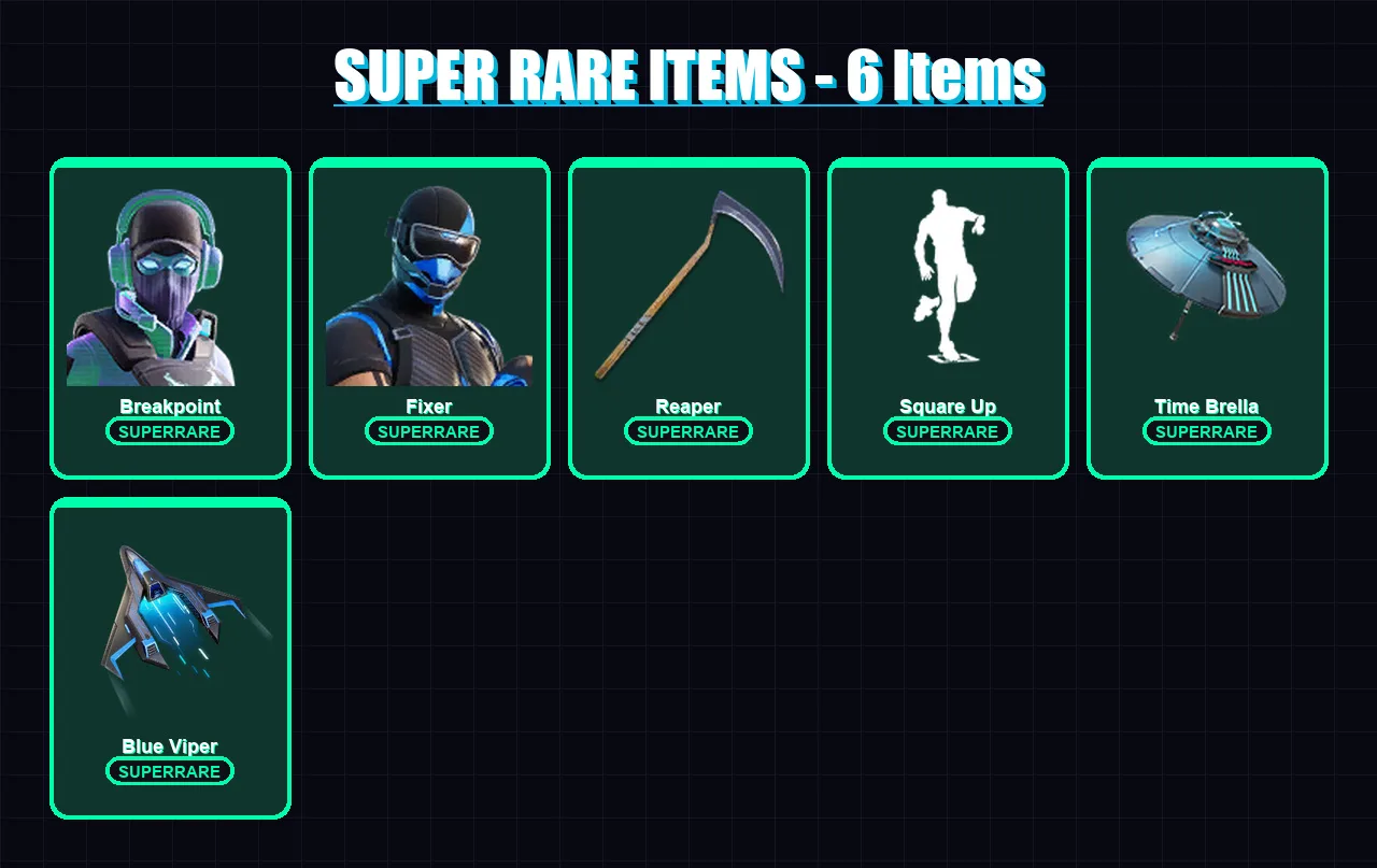 [PC/XBOX/PSN] | Breakpoint | Fixer | Spectra Knight | Gear Specialist Maya | The Cube Queen | 285 skin | 247 pickaxe | 172 emote | 156 glider | Lv29