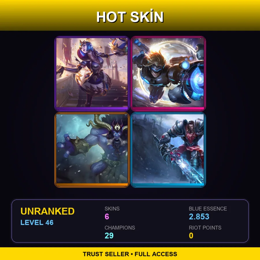LAN | Lv46 | Unranked | 6 Skin | 29 Champ — Unchained Alistar