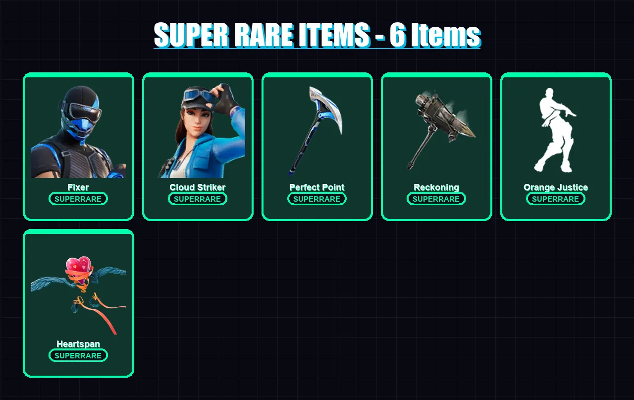 [PS4/PS5/XBOX/PC] | Fixer | Cloud Striker | Enforcer | Menace | Fade | 74 skin | 64 pickaxe | 54 emote | 70 glider | Lv1041
