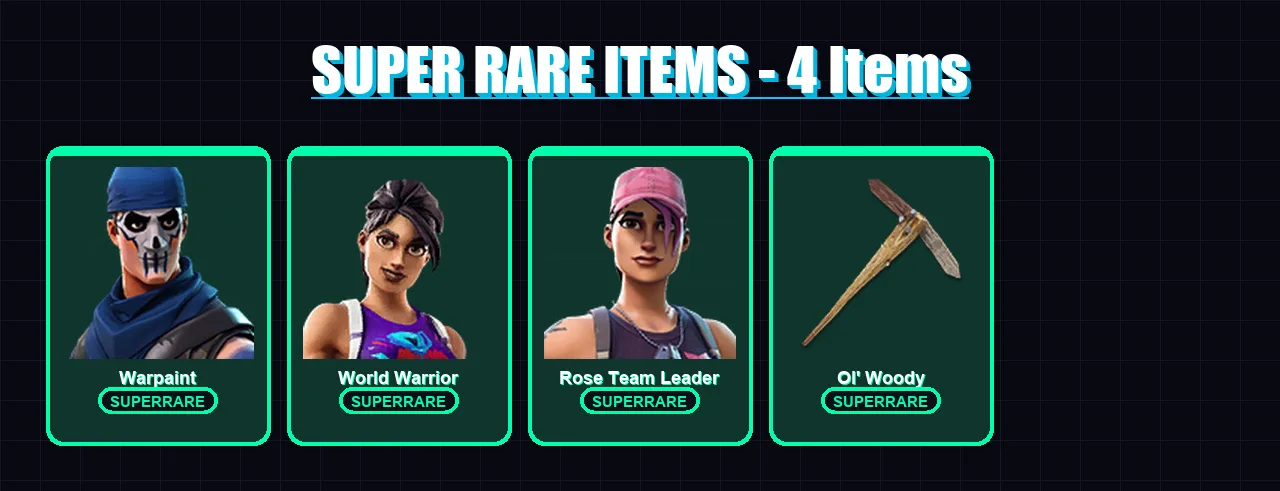 [PC/XBOX/PSN] | Warpaint | World Warrior | Rose Team Leader | Fade | Eternal Knight | 89 skin | 84 pickaxe | 86 emote | 86 glider | Lv1448 — Fortnite account