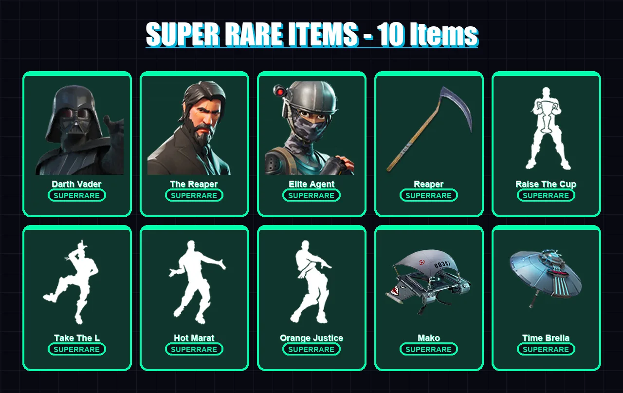 [PC/XBOX/PSN] | Darth Vader | The Reaper | Elite Agent | Zenith | Ragnarok | 78 skin | 98 pickaxe | 110 emote | 110 glider | Lv2470