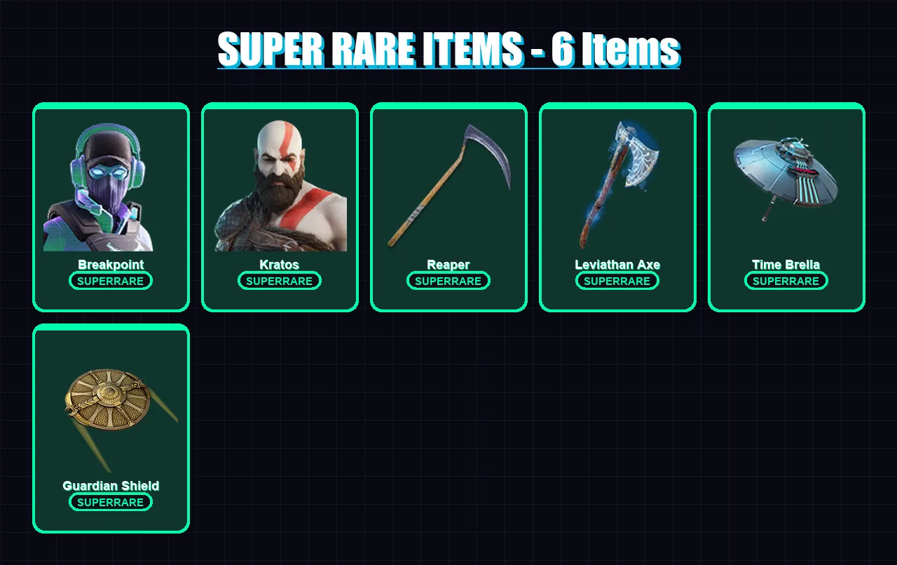 [SWITCH/XBOX/PSN/PC] | Breakpoint | Kratos | Rex | Torin | Galaxy Scout | 145 skin | 122 pickaxe | 116 emote | 91 glider | Lv1717