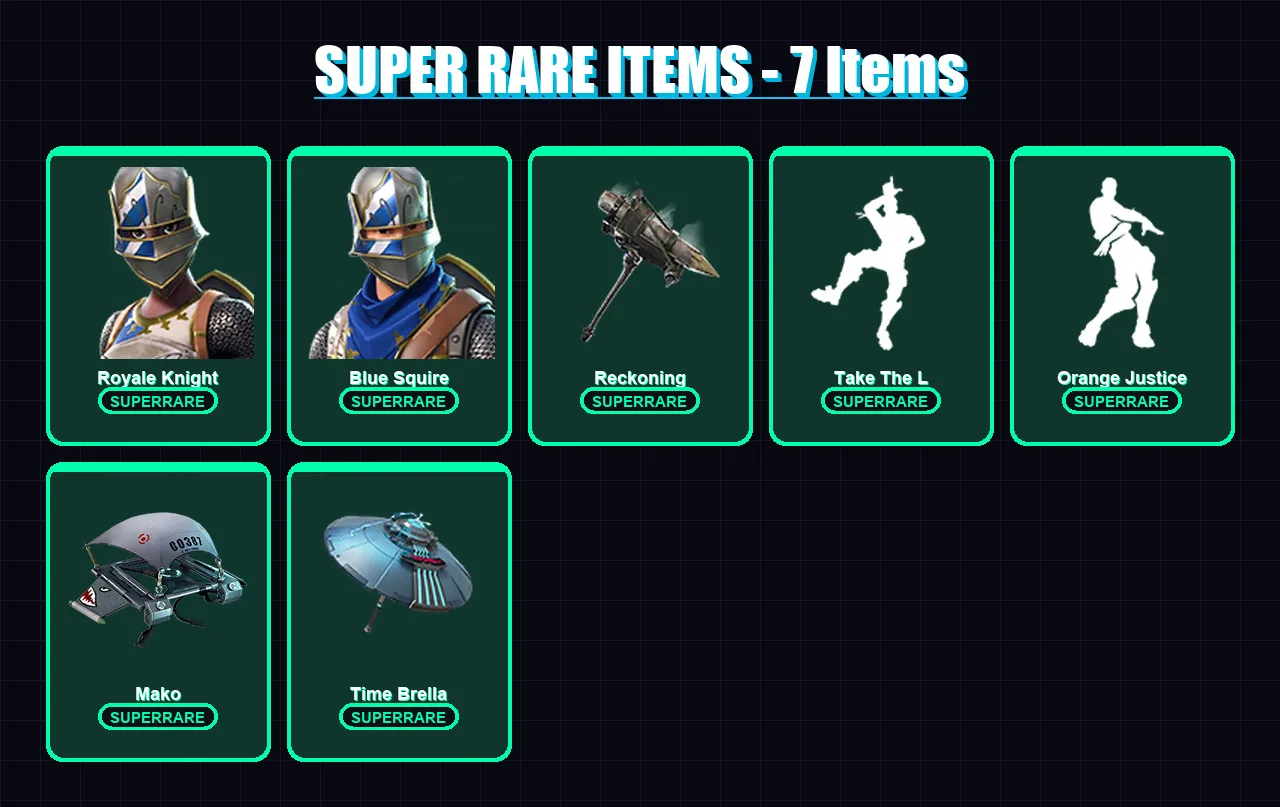 [PC/PSN] | Royale Knight | Blue Squire | Omega | Enforcer | Zenith | 34 skin | 22 pickaxe | 30 emote | 31 glider | Lv412