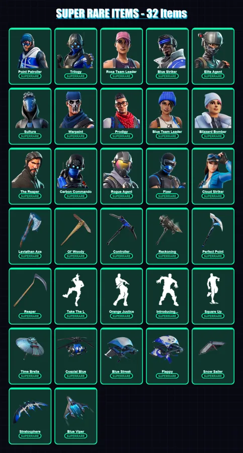 [PS4/PS5/XBOX/PC] | Point Patroller | Trilogy | Rose Team Leader | 186 skin | Lv2417
