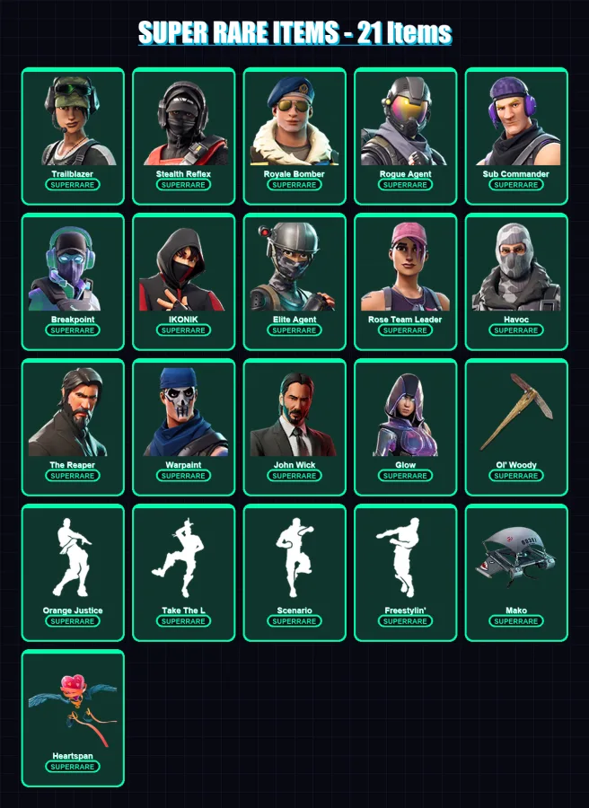 [PS4/PS5/XBOX/PC] | Trailblazer | Stealth Reflex | Royale Bomber | 112 skin | Lv1231 — Fortnite account