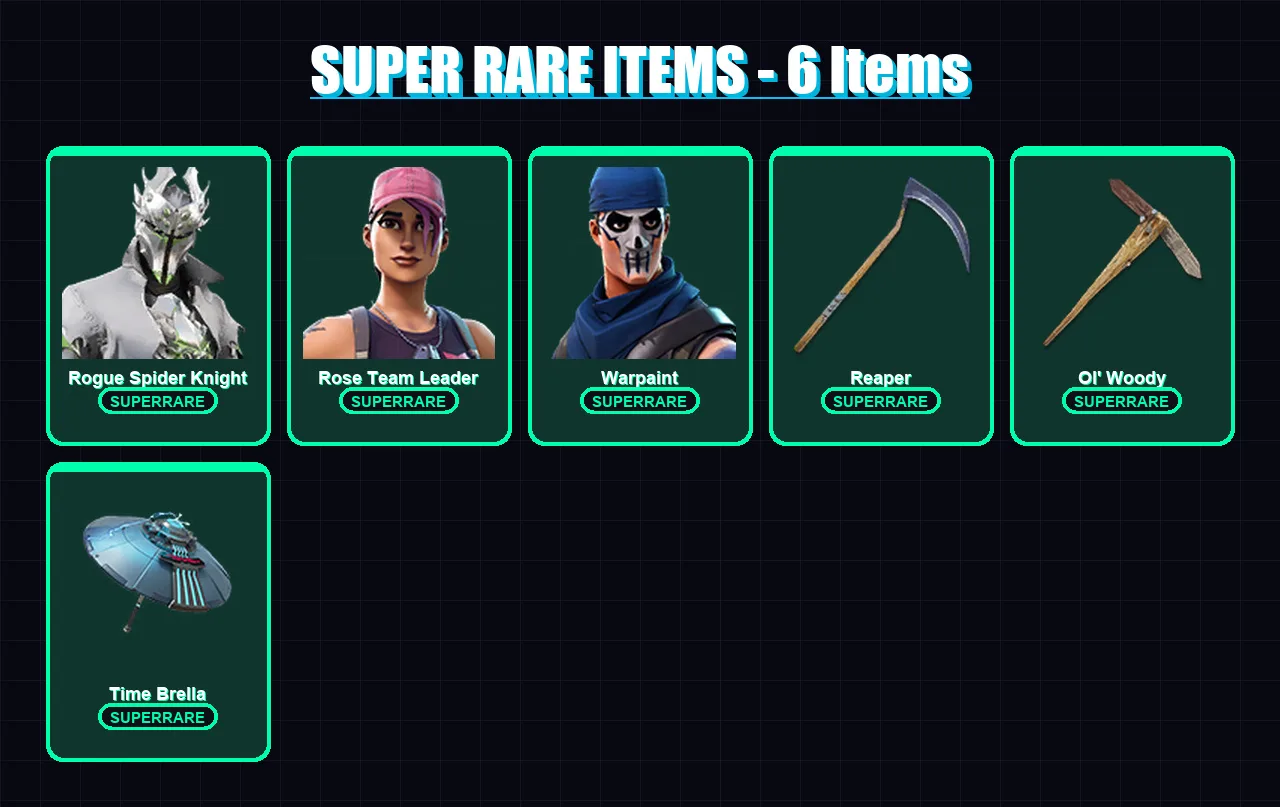 [PC/XBOX/PSN] | Rogue Spider Knight | Aerial Assault Trooper | Ghoul Trooper | 200 skin | Lv3545