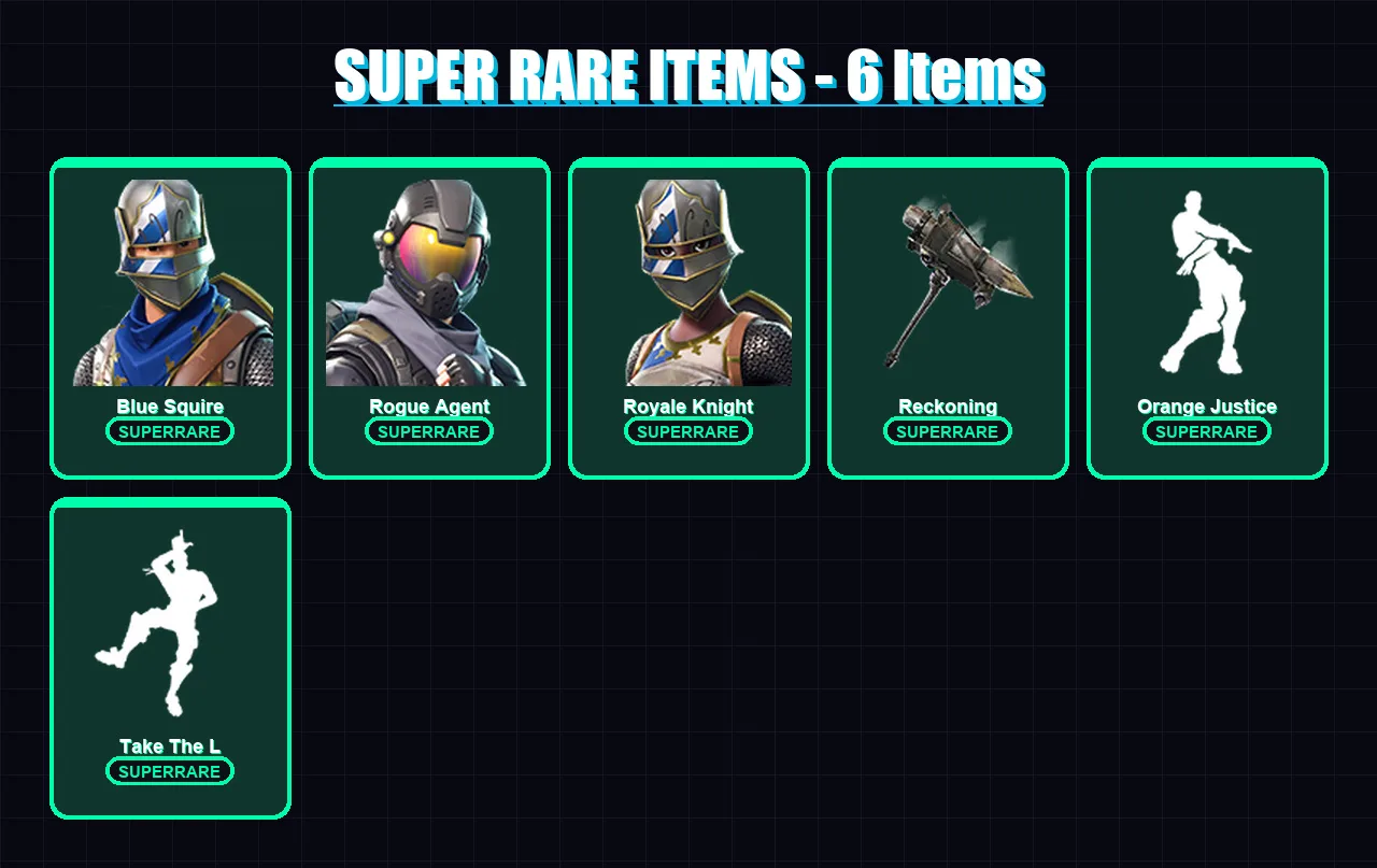 [PC/XBOX/PSN] | Blue Squire | Rogue Agent | Royale Knight | Ravage | Enforcer | 26 skin | 16 pickaxe | 23 emote | 19 glider | Lv302