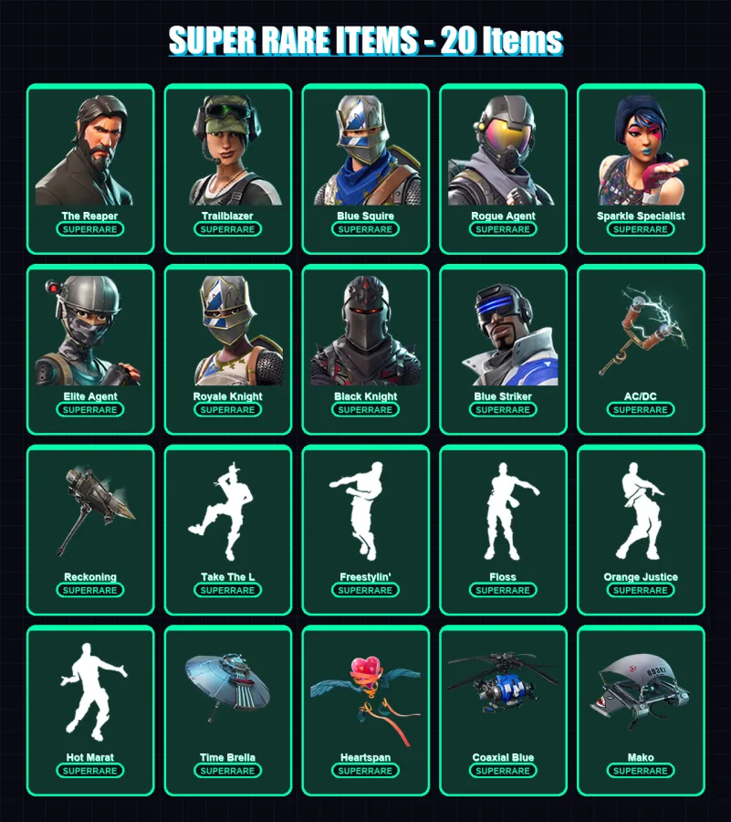 [PS4/PS5/XBOX/PC] | The Reaper | Trailblazer | Blue Squire | 83 skin | Lv1571
