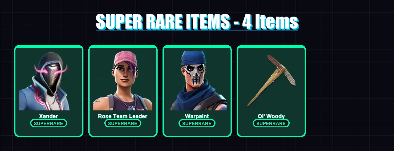 [PC/XBOX] | Xander | Rose Team Leader | Warpaint | Era | Snap | 113 skin | 125 pickaxe | 101 emote | 113 glider | Lv2177