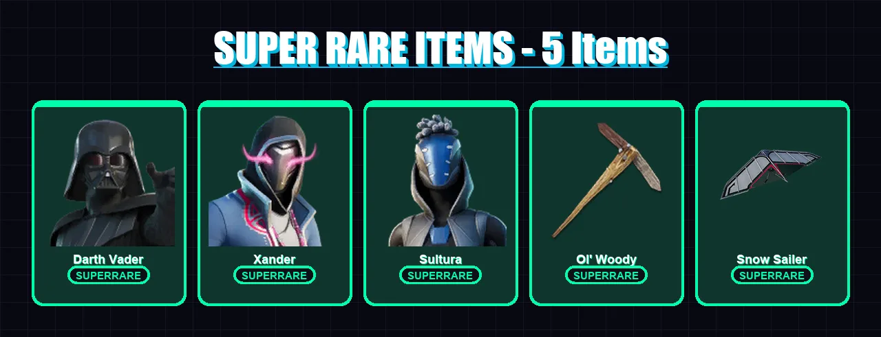 [PS4/PS5/XBOX/PC] | Darth Vader | Xander | Sultura | Vegeta | Twyn | 123 skin | 171 pickaxe | 130 emote | 106 glider | Lv1679