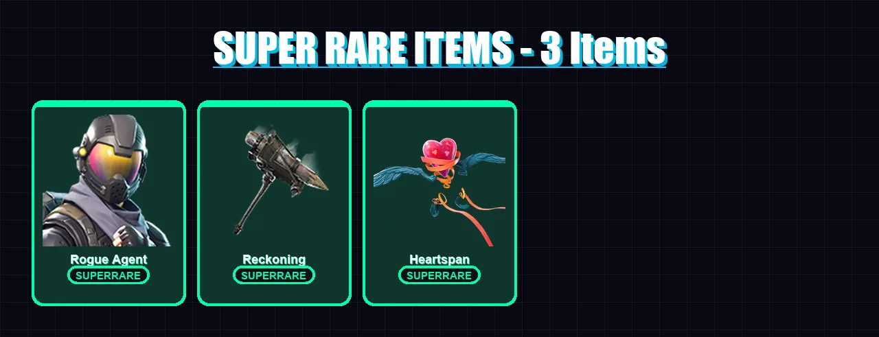 [PC/PSN] | Rogue Agent | Dire | Singularity | Luxe | Gear Specialist Maya | 35 skin | 40 pickaxe | 49 emote | 53 glider | Lv592