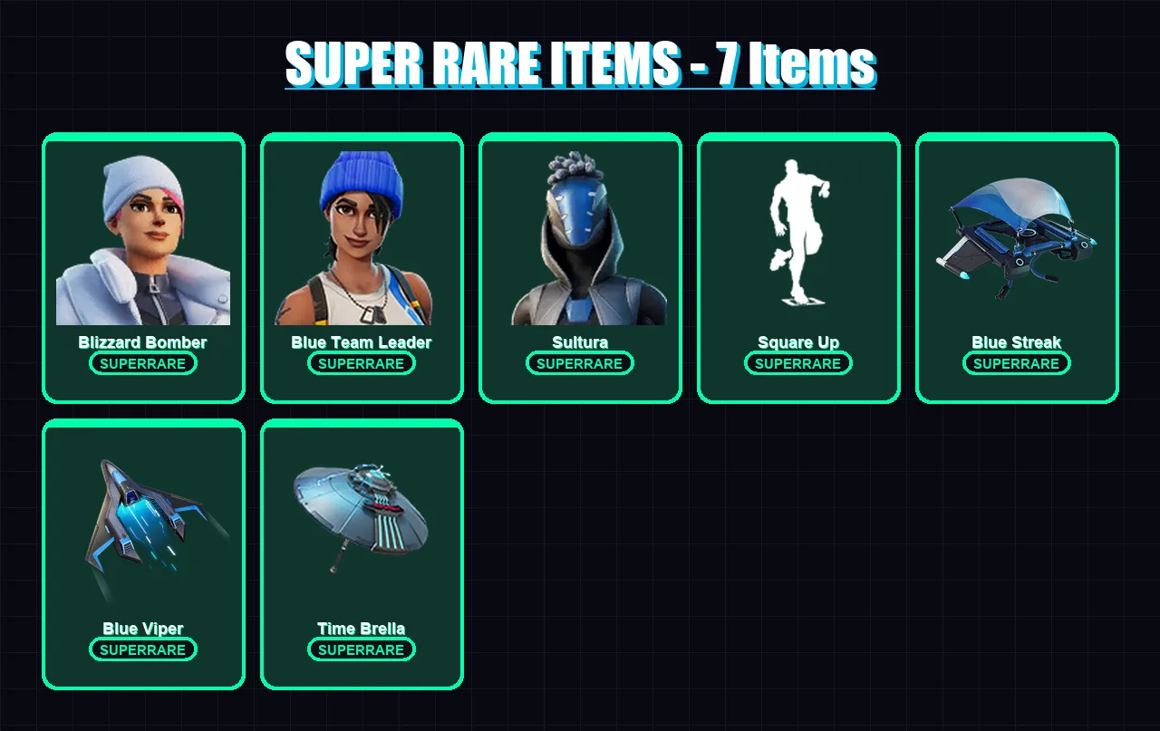 [PS4/PS5/XBOX/PC] | Blizzard Bomber | Blue Team Leader | Sultura | All Might | Ruin | 46 skin | 61 pickaxe | 58 emote | 71 glider | Lv891