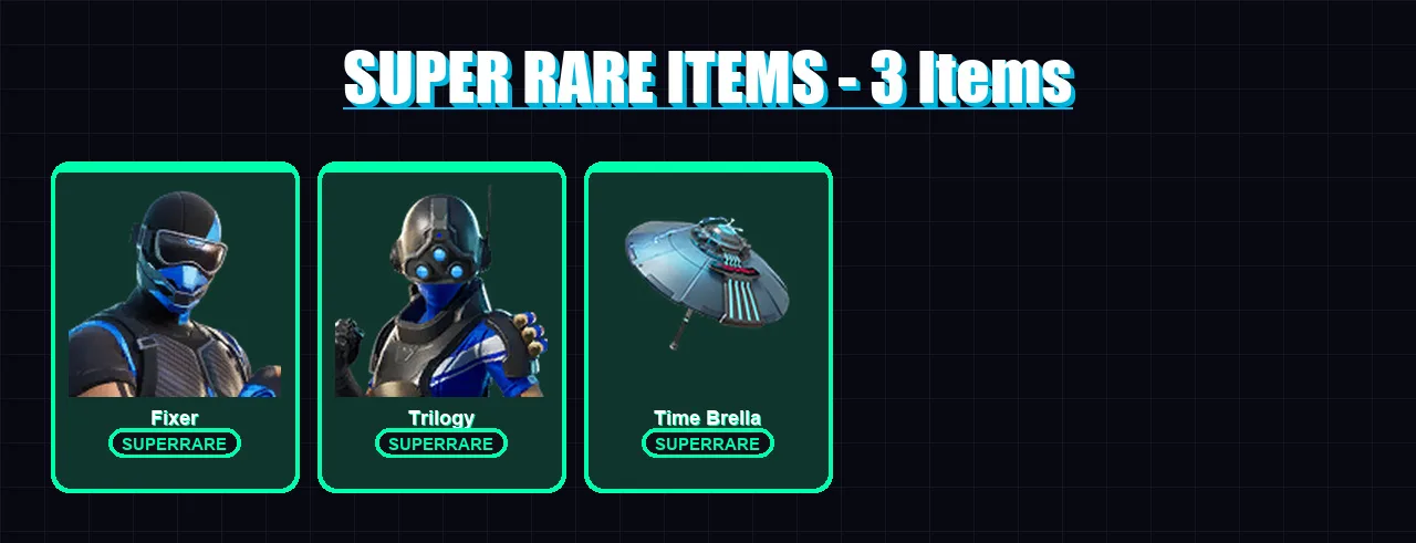 [PS4/PS5/PC] | Fixer | Trilogy | Midas | Spire Assassin | Menace | 66 skin | 110 pickaxe | 72 emote | 88 glider | Lv1647