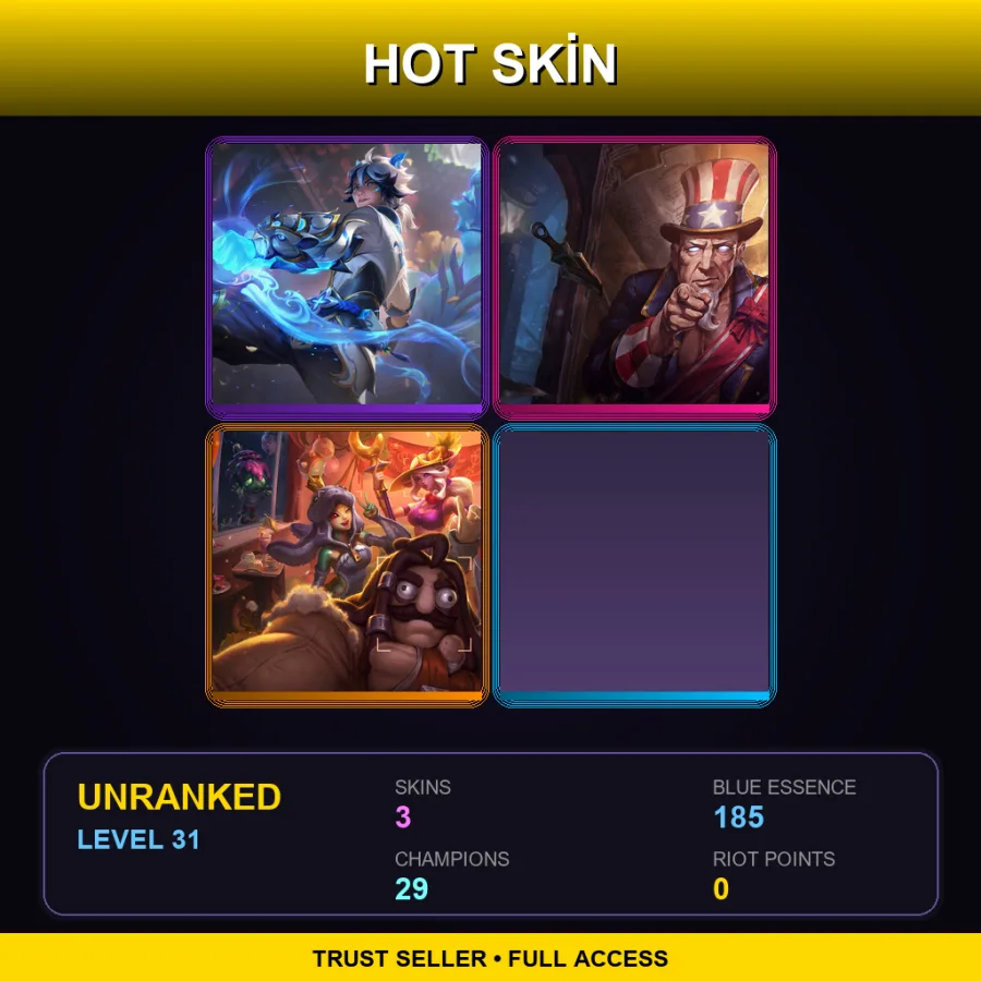 EUNE | Lv31 | Unranked | 3 Skin | 29 Champ — Uncle Ryze