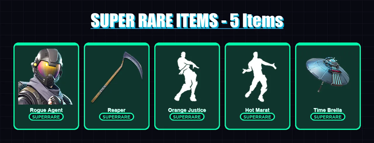 [PS4/PS5/PC] | Rogue Agent | Peter Griffin | Son Goku | Valeria | Vengeance Jones | 20 skin | 42 pickaxe | 41 emote | 50 glider | Lv1049