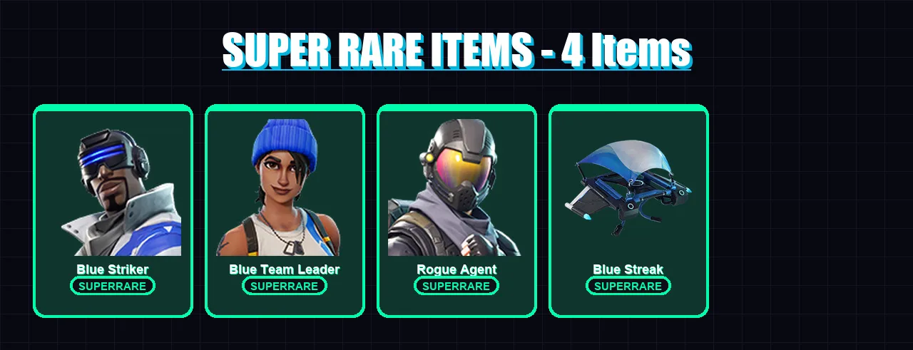 [PS4/PS5/XBOX/PC] | Blue Striker | Blue Team Leader | Rogue Agent | 7 skin | Lv370