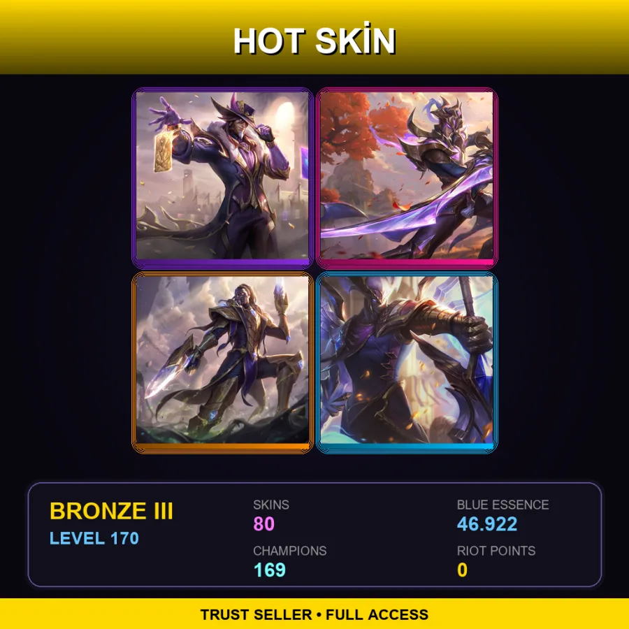 SG | Lv170 | Bronze III | 80 Skin | 169 Champ