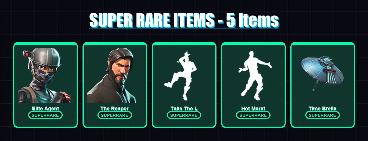 [PS4/PS5/XBOX/PC] | Elite Agent | The Reaper | Omegarok | Era | Spectra Knight | 25 skin | 54 pickaxe | 56 emote | 59 glider | Lv1032