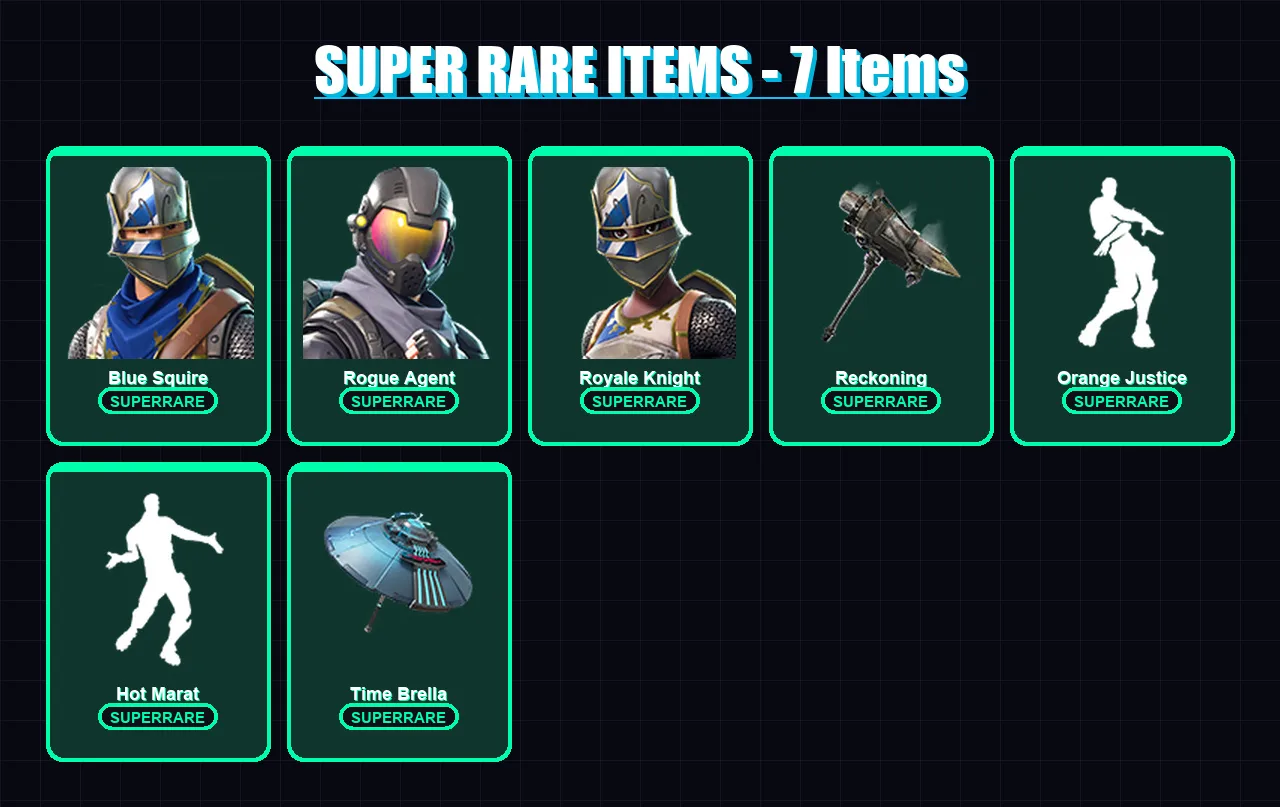 [PS4/PS5/XBOX/PC] | Blue Squire | Rogue Agent | Royale Knight | Omegarok | Ruin | 73 skin | 93 pickaxe | 81 emote | 94 glider | Lv1386