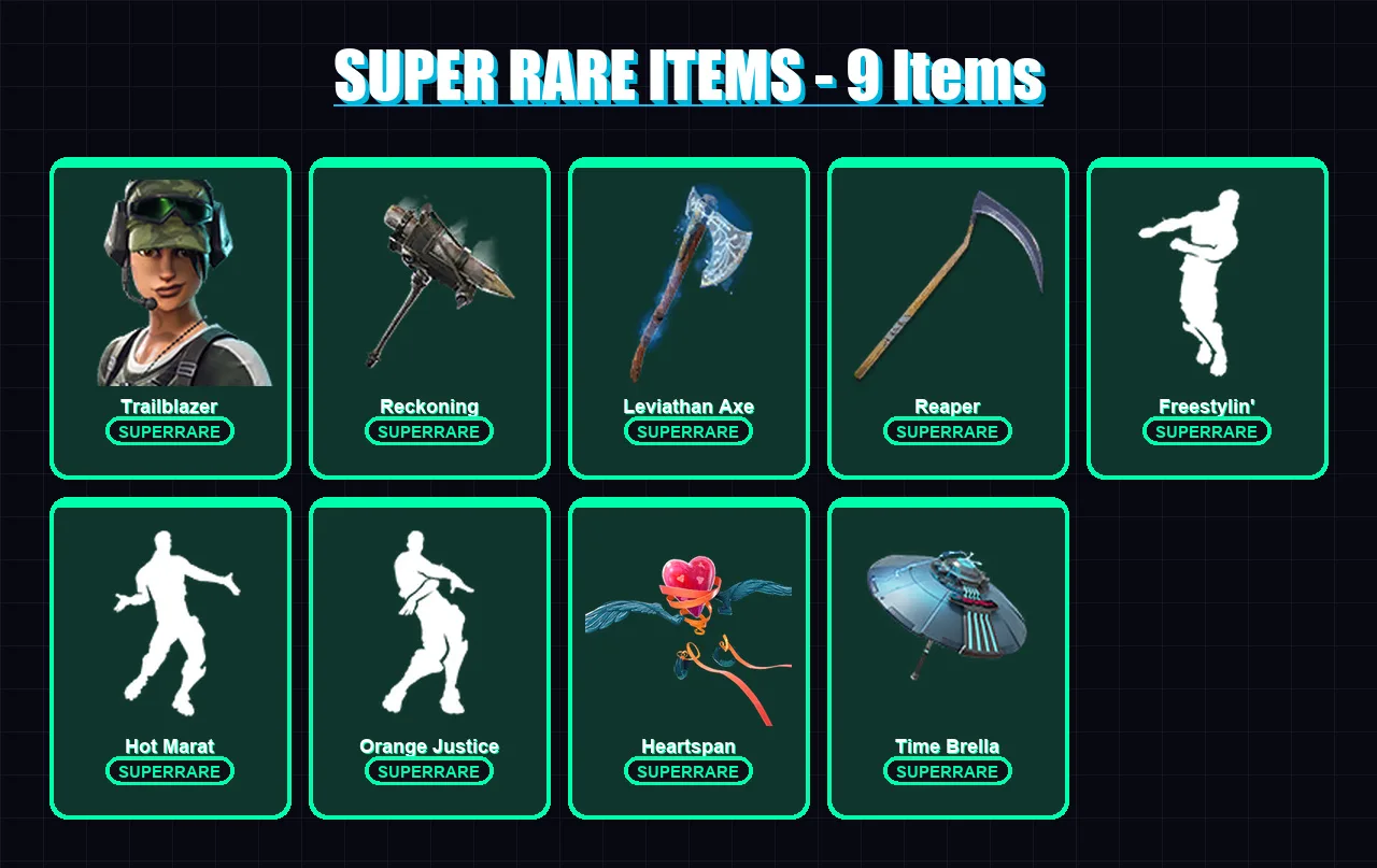 [PC/XBOX] | Trailblazer | Catalyst | Ragnarok | Hybrid | Enforcer | 56 skin | 66 pickaxe | 62 emote | 69 glider | Lv1085