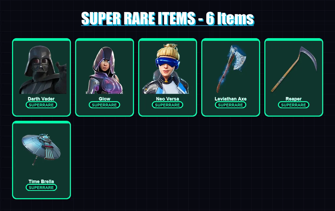 [PS4/PS5/XBOX/PC] | Darth Vader | Glow | Neo Versa | Zenith | The Ice King | 159 skin | 180 pickaxe | 133 emote | 143 glider | Lv2874