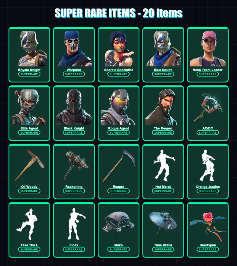 [PS4/PS5/XBOX/PC] | Royale Knight | Warpaint | Sparkle Specialist | 209 skin | Lv1789