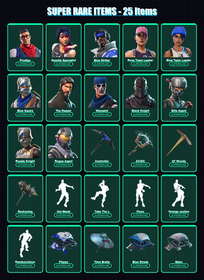 [PS4/PS5/XBOX/PC] | Prodigy | Sparkle Specialist | Blue Striker | 81 skin | Lv1149