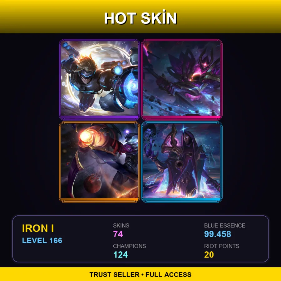 LAS | Lv166 | Iron I | 74 Skin | 124 Champ
